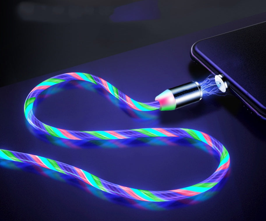 Flowing Light Magnetic Data Cable