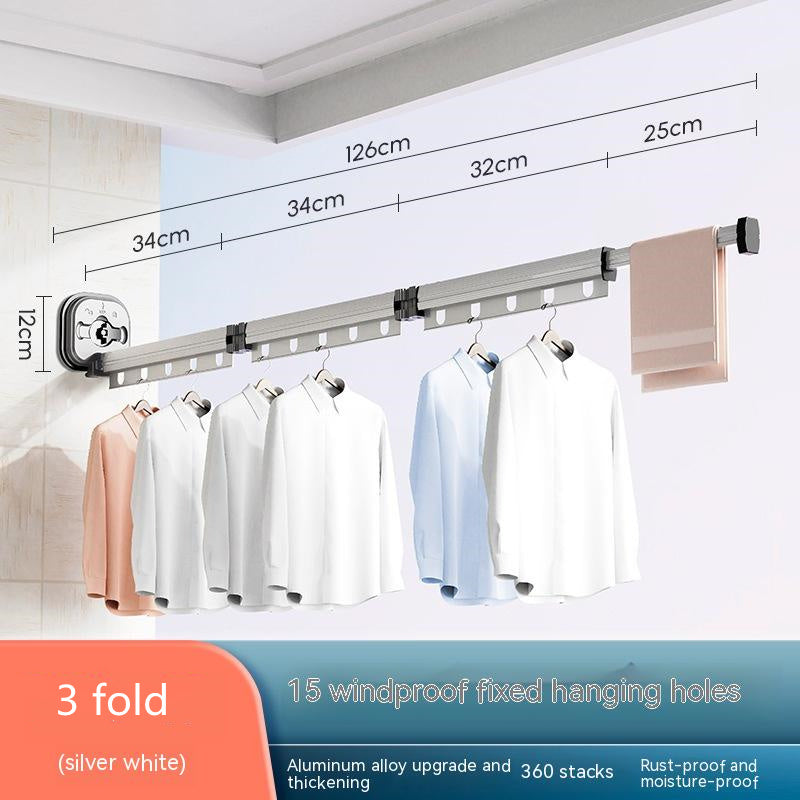 Zen Dry – Retractable Wall Clothes Hanger