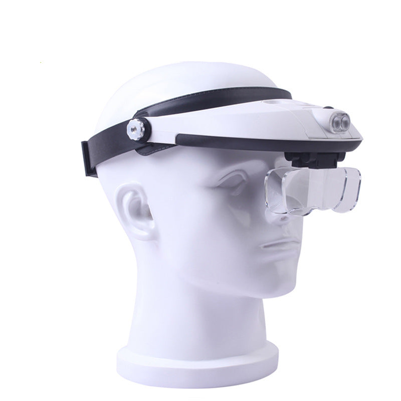 1.0-6.0X LED Headband Magnifier Magnifying Loupe