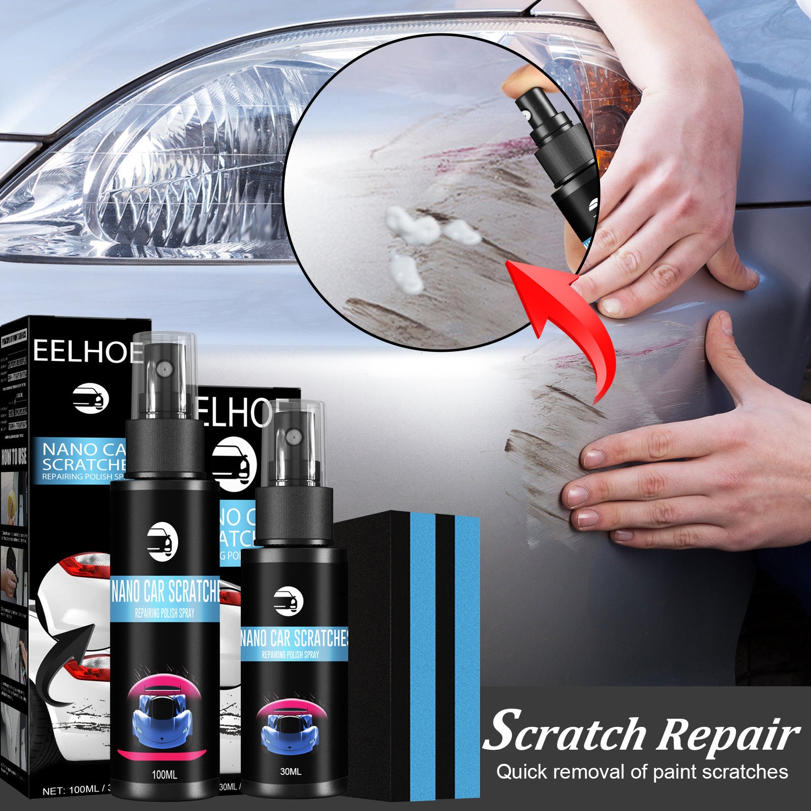 Household Car Scratch Repair Spray