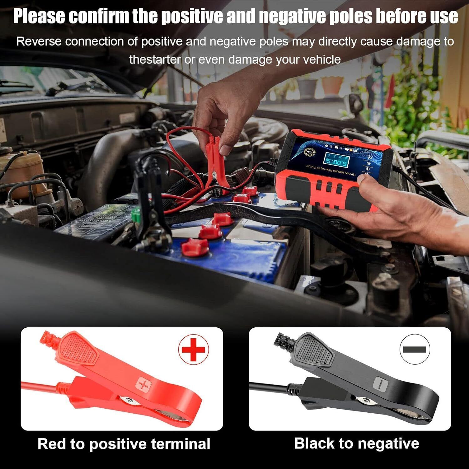 Automatic Car Battery Fast Charger 12V 6A