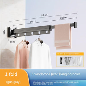 Zen Dry – Retractable Wall Clothes Hanger