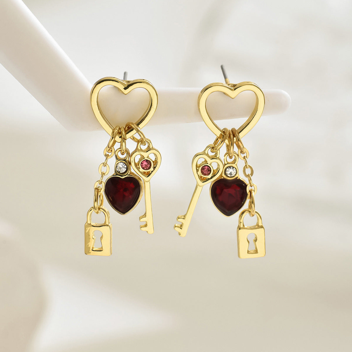 Luxury Love Lock Earrings