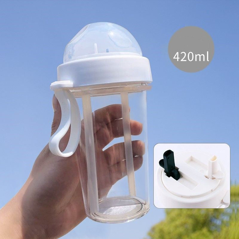 Double Drink Cup Water Bottle