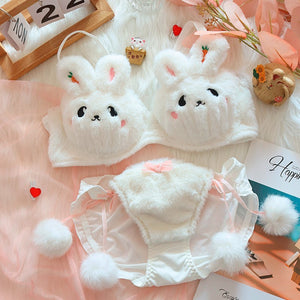 Cute Plush Lingerie Set