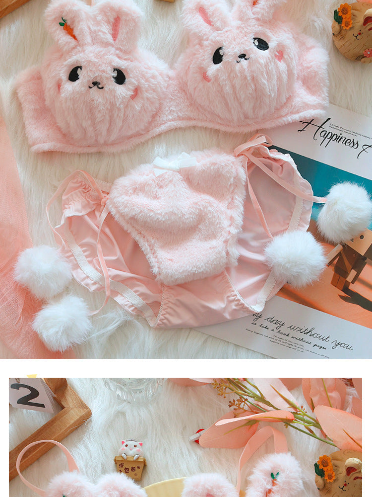 Cute Plush Lingerie Set