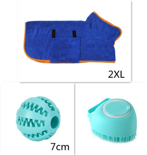 Pet Massage Gloves & Grooming Brush