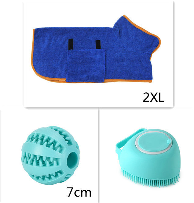 Pet Massage Gloves & Grooming Brush