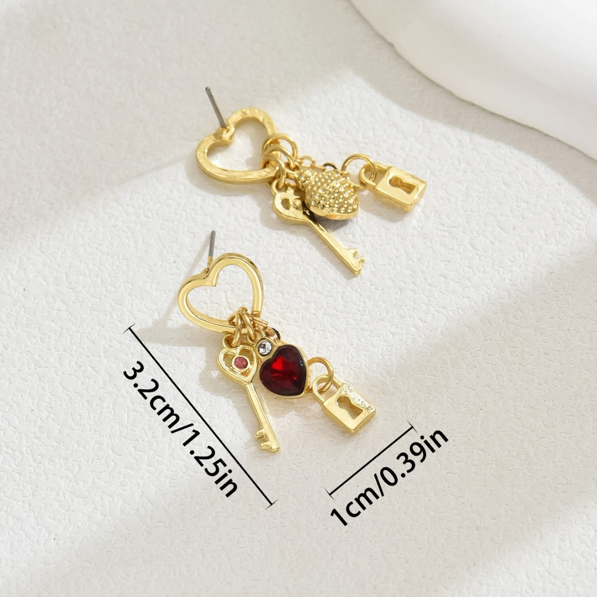 Luxury Love Lock Earrings