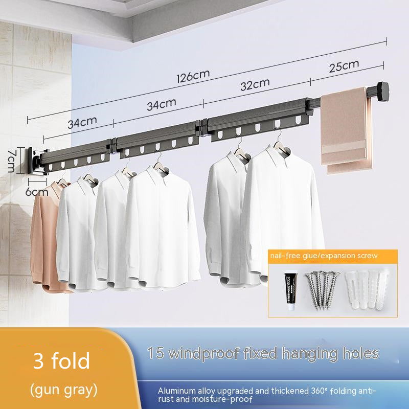 Zen Dry – Retractable Wall Clothes Hanger