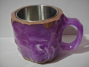 400ml Resin Mineral Crystal Coffee Mug with Handle