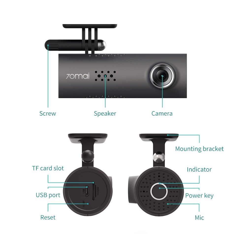 Smart WiFi DVR 130 Degree Wireless Dash Cam