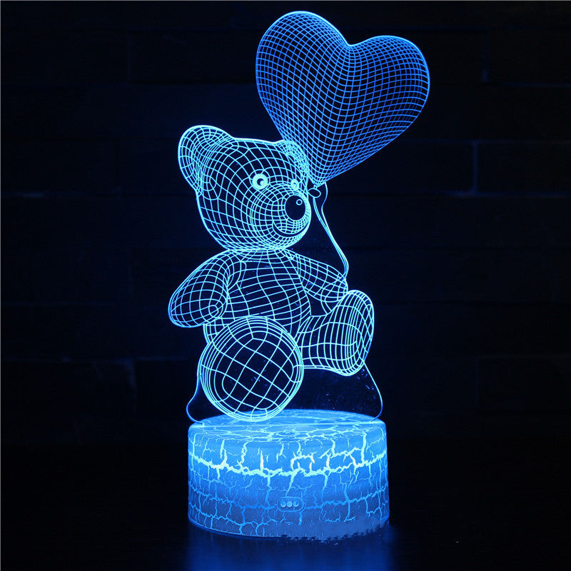 Acrylic 3D LED Bedroom Lamp