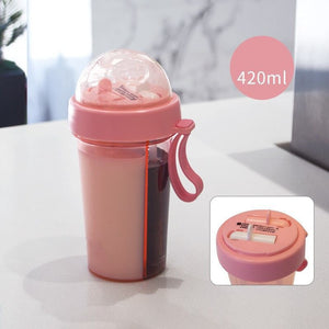 Double Drink Cup Water Bottle