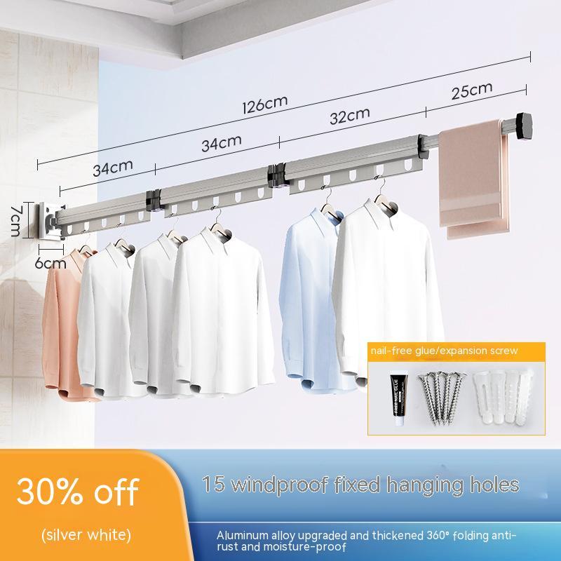 Zen Dry – Retractable Wall Clothes Hanger