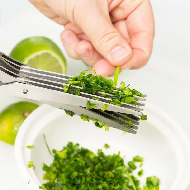 Multifunctional  Green Onion Scissors Stainless Steel