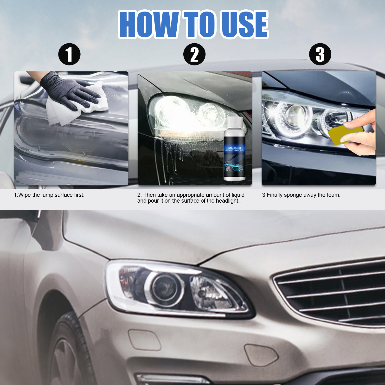 Car Headlight Repairing Liquid