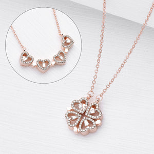 Love Diamond Folding Necklace