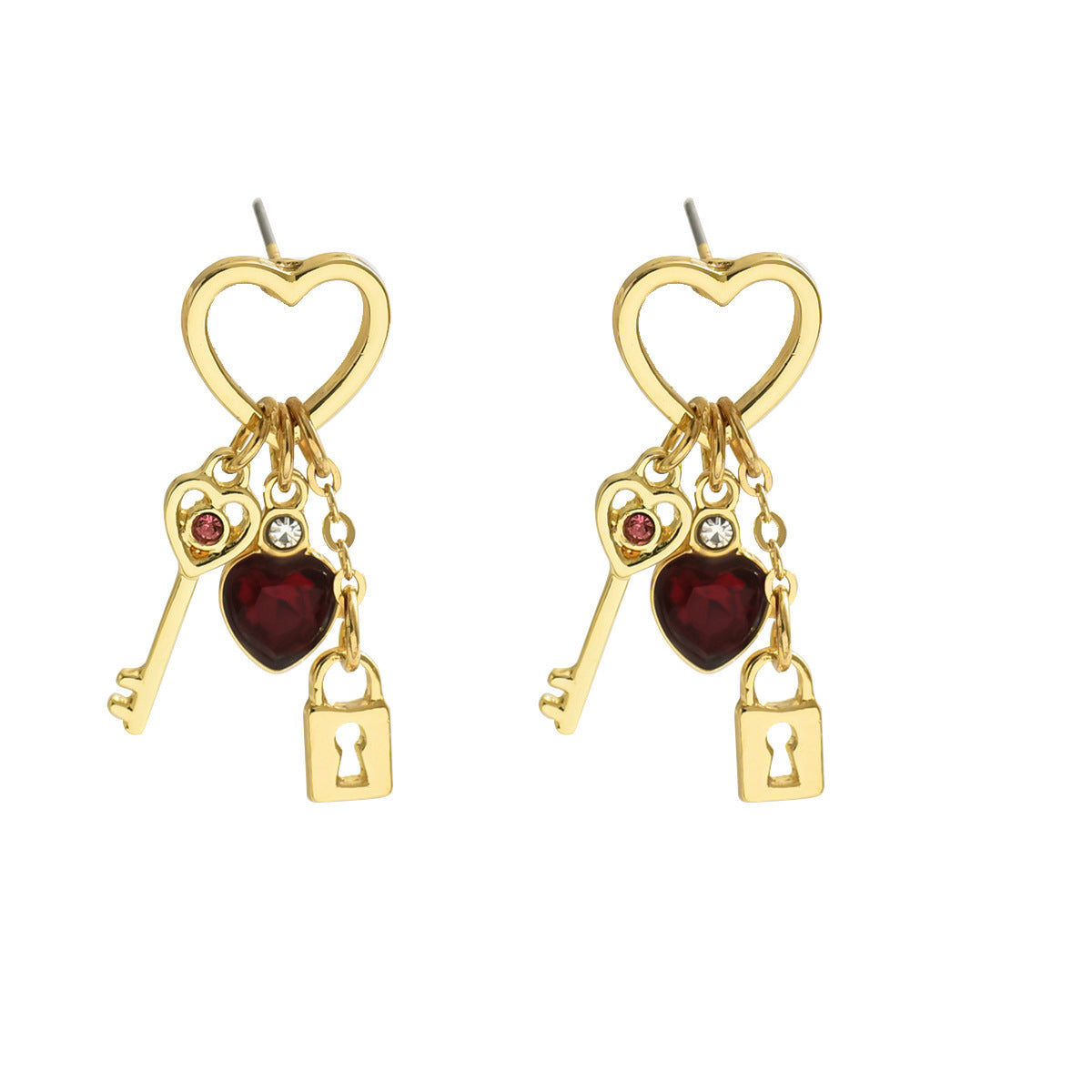 Luxury Love Lock Earrings