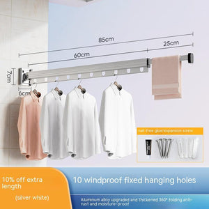 Zen Dry – Retractable Wall Clothes Hanger