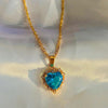 Colorful Heart Rhinestone Necklace