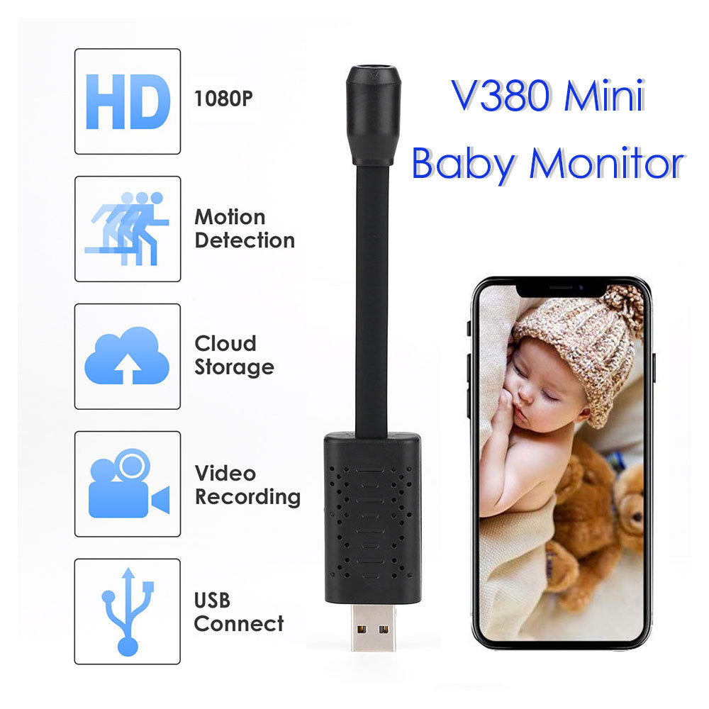 Smart Baby Monitor 1080P Mini Camera with WIFI