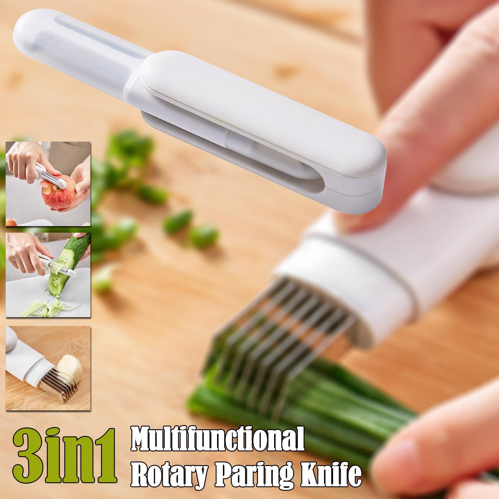 Multifunctional Stainless Steel  Rotating Paring Knife