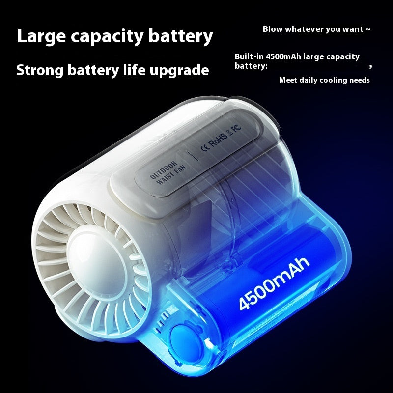 Rechargeable Handheld Air Fan – Ideal for Travel & Job Sites