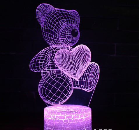 Acrylic 3D LED Bedroom Lamp