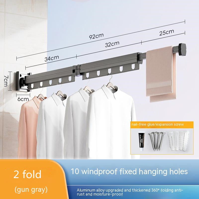 Zen Dry – Retractable Wall Clothes Hanger