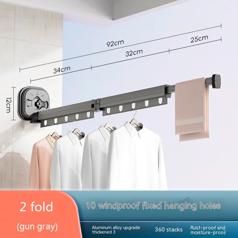 Zen Dry – Retractable Wall Clothes Hanger