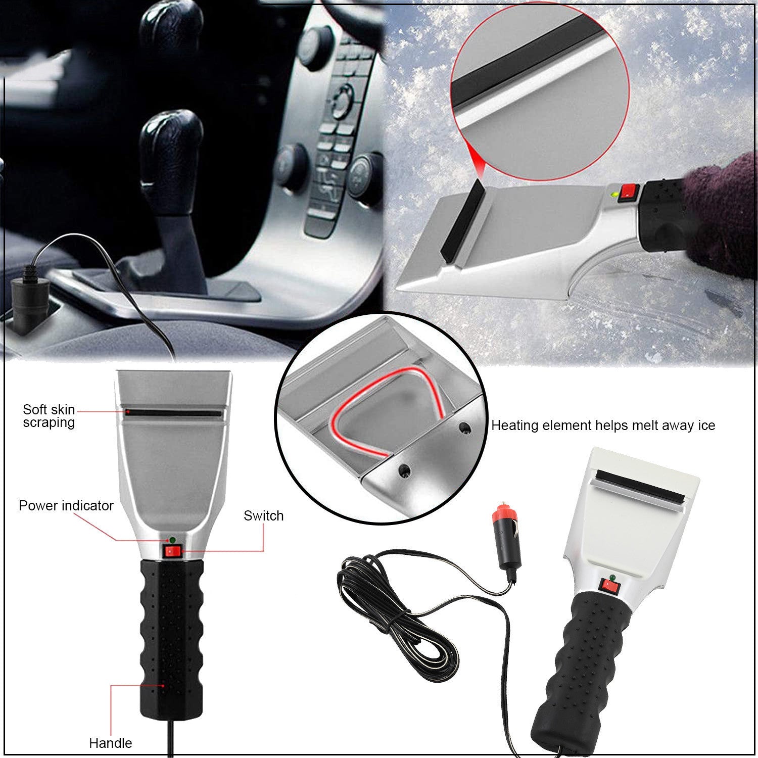 Heating Snow Shovel for Car