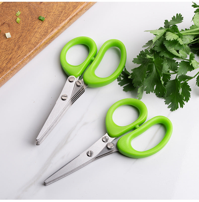 Multifunctional  Green Onion Scissors Stainless Steel