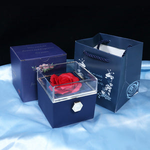 Rotating Rose  Flower Gift Box