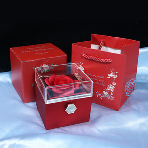 Rotating Rose  Flower Gift Box