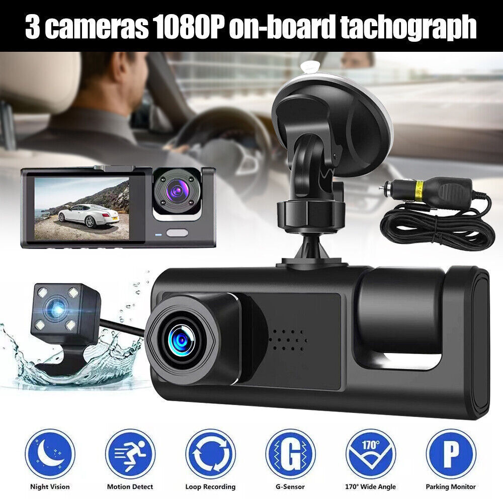 1080P DVR Front And Rear Camera Video Recorder