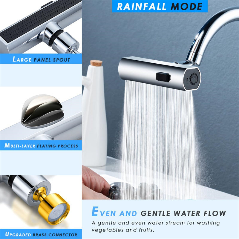 Kitchen Faucet Rotating  Waterfall Outlet