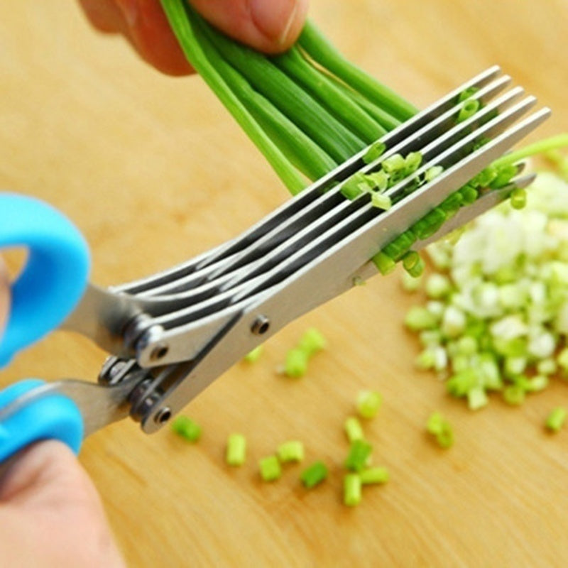 Multifunctional  Green Onion Scissors Stainless Steel