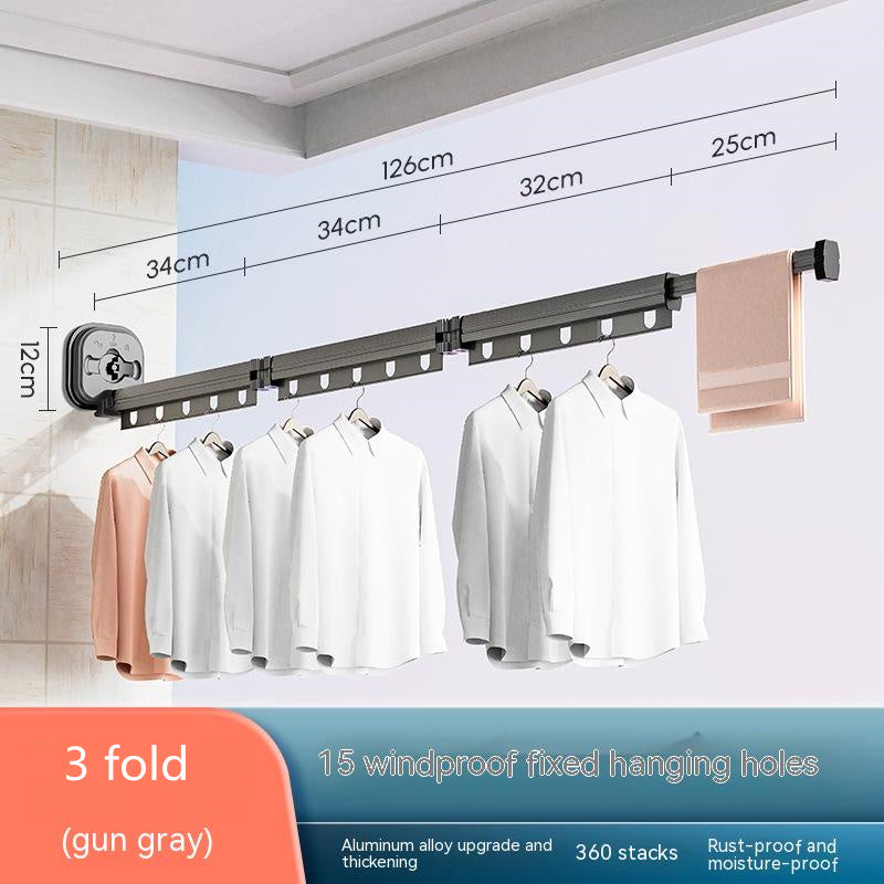 Zen Dry – Retractable Wall Clothes Hanger