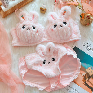 Cute Plush Lingerie Set