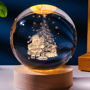 Luminous Starry Sky And Planets  Crystal Ball