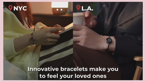 Sun-Moon Smart Sensing Couple Bracelet